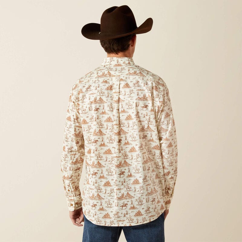 camisa ariat hombre espalda