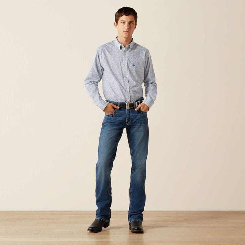 camisa ariat hombre cuerpo completo