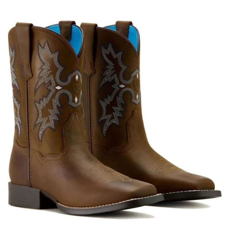 Bota Vaquera Para Niño Tombstone Distressed Cafe
