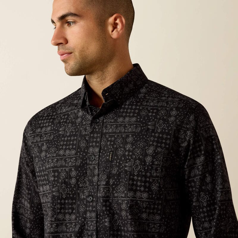 Camisa Ariat Micah Modern Negra