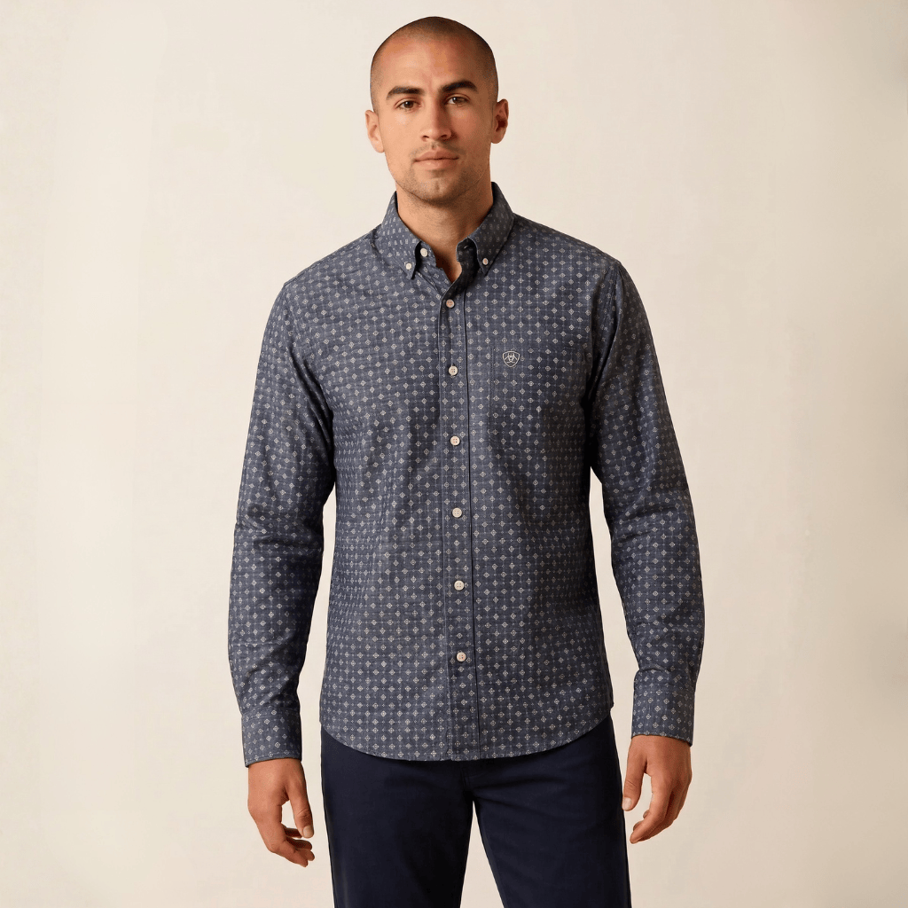 Camisa Ariat Walden Blue