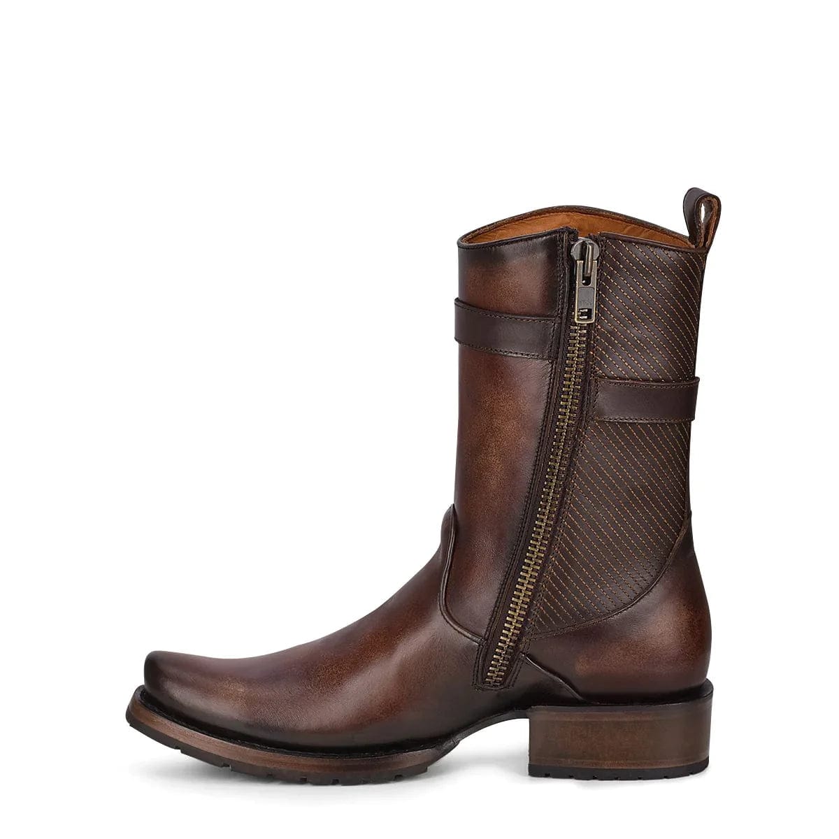 botas con cierre para hombre