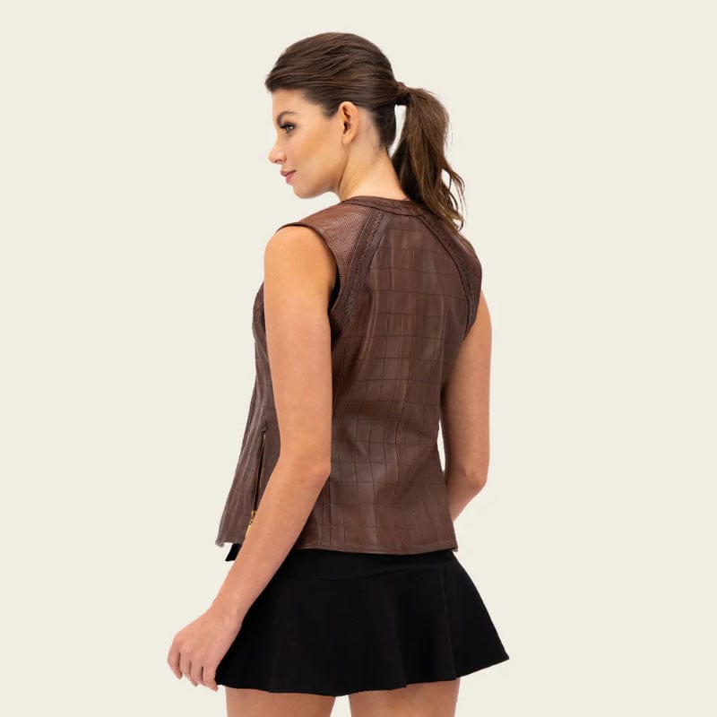Chaleco Cuadra Chocolate