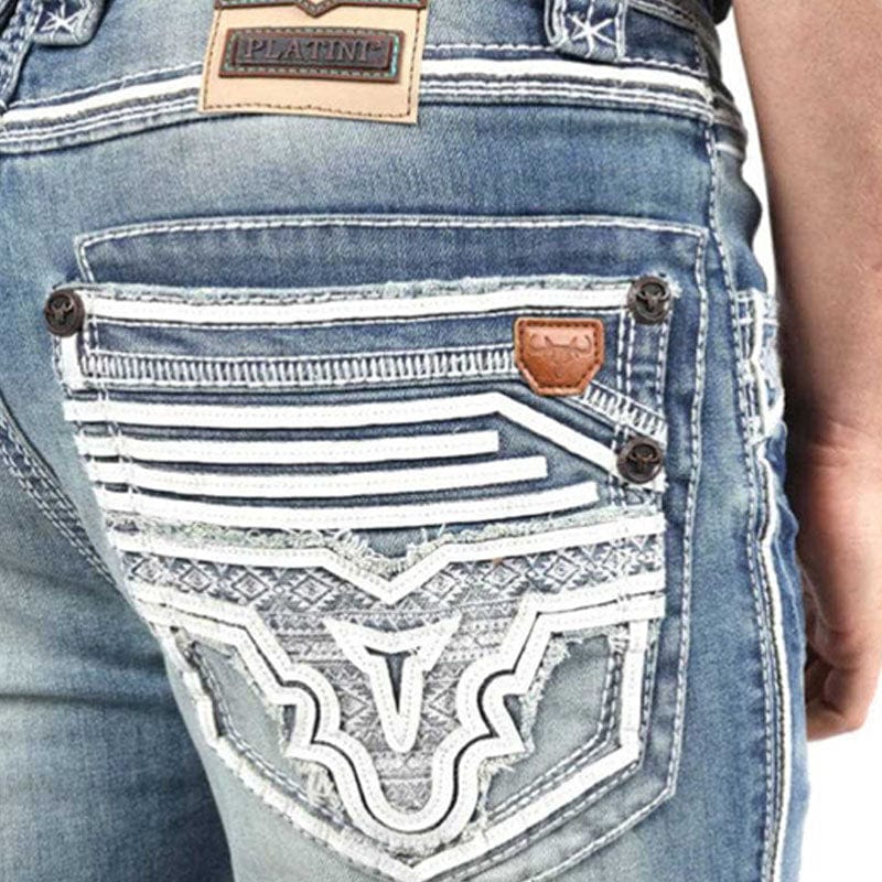 Pantalon Platini Slim Boot Cut Denim