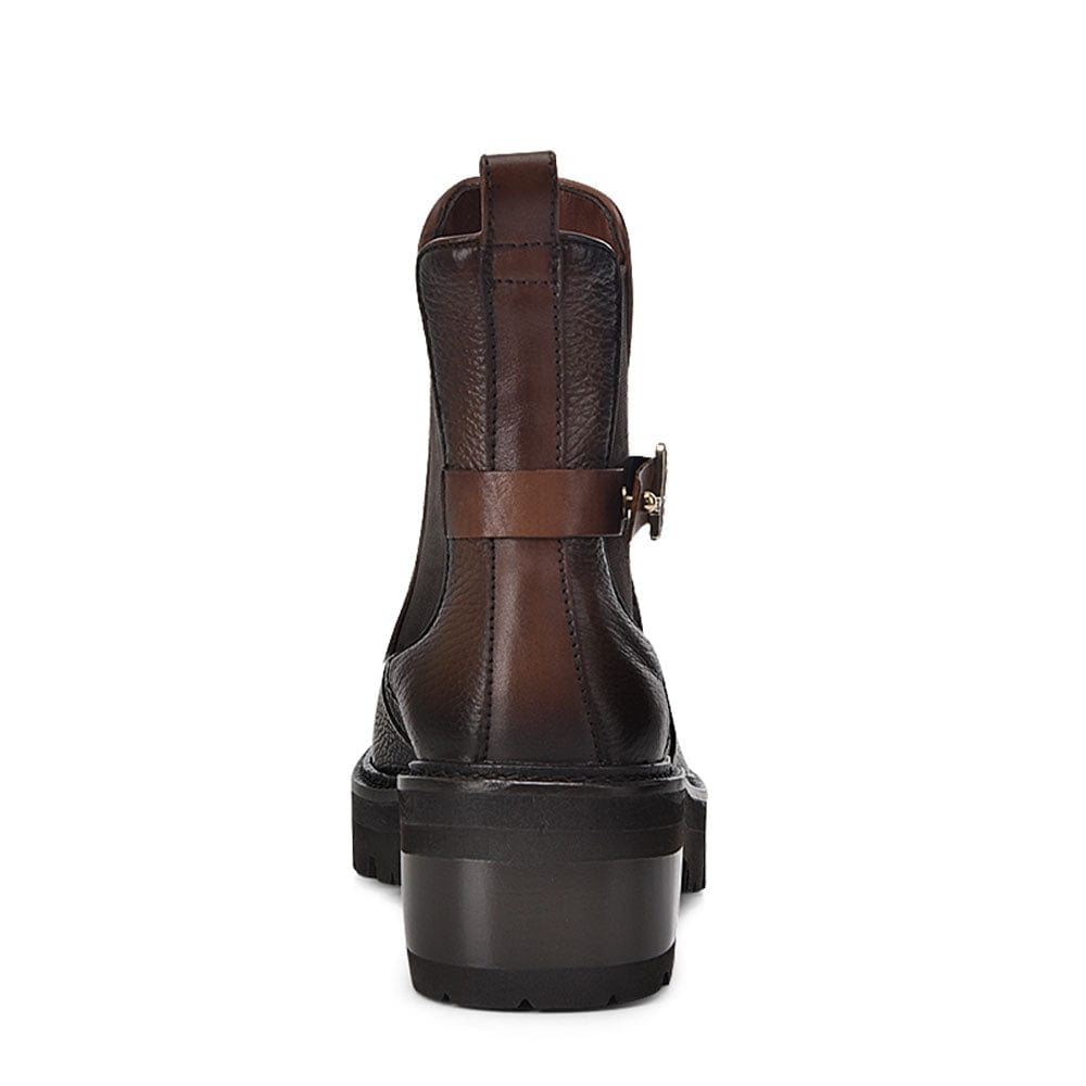 Botin cuadra en piel de venado
