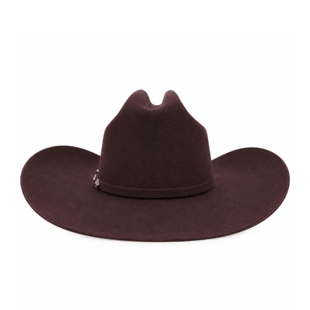 Stetson El Patron 30X Felt Hat, 4 5/8" Crown – Ox Blood