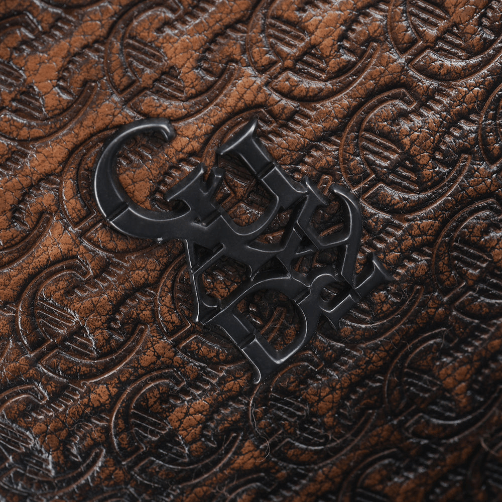 Bolso Bandolera Cuadra Marron Oscuro