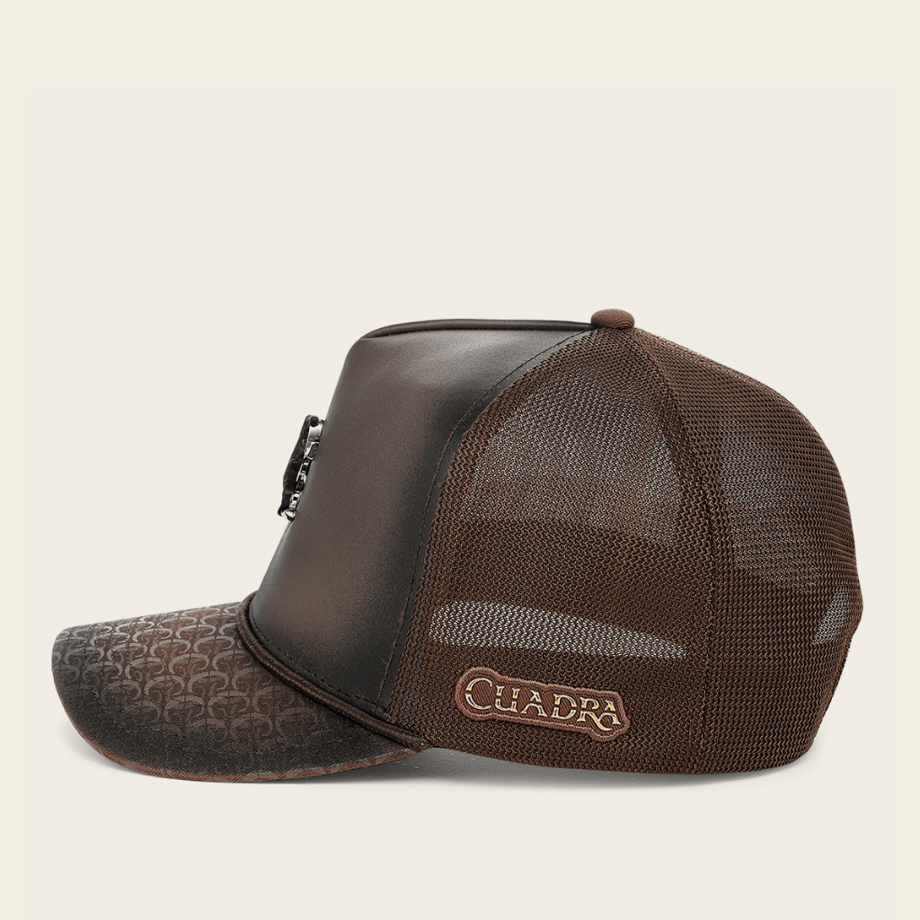 Gorra Cuadra Alligator Trucker Café