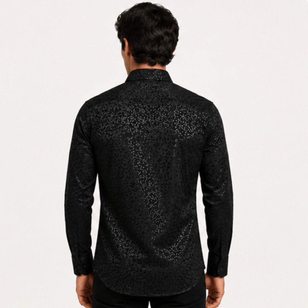Camisa Platini Velvet Noir