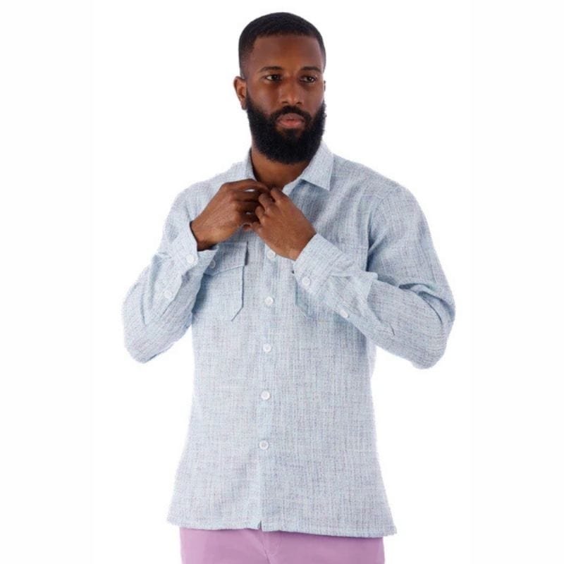 Flimsyra Long Sleeve Blue Shirt