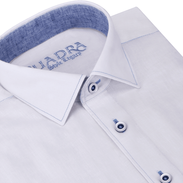 Cuadra White Linen Shirt