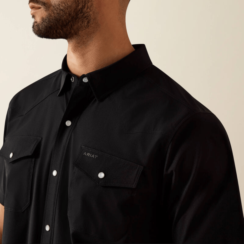 Camisa Ariat FrontierTough Negro
