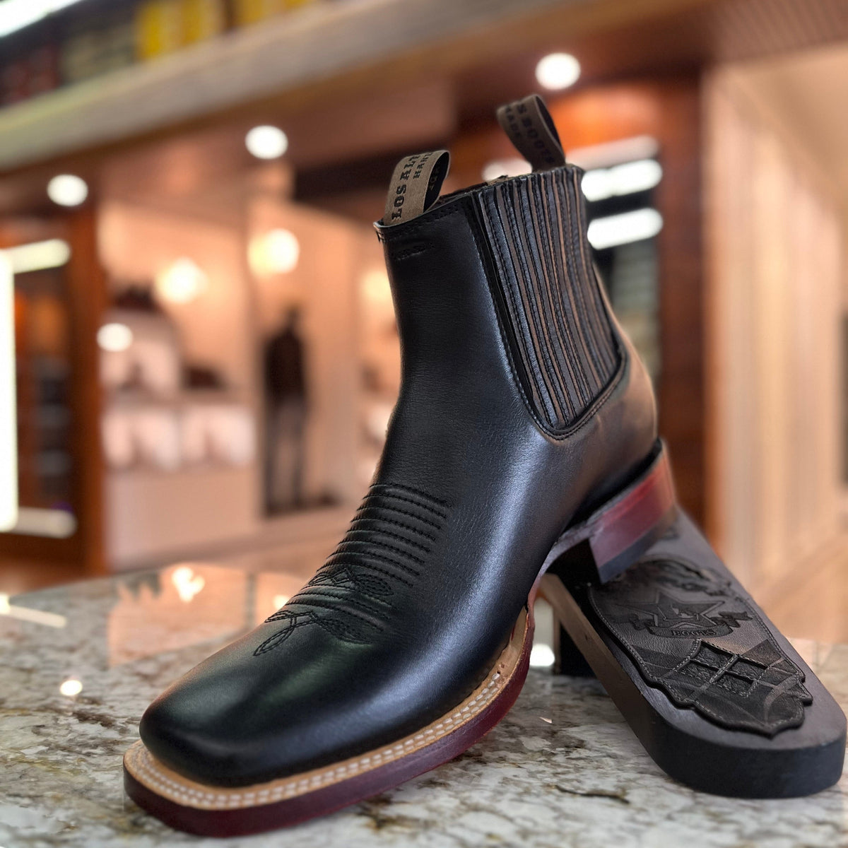 Botines Zapatos Vaqueros Para Hombre Botin Vaquero Alma Negra Para