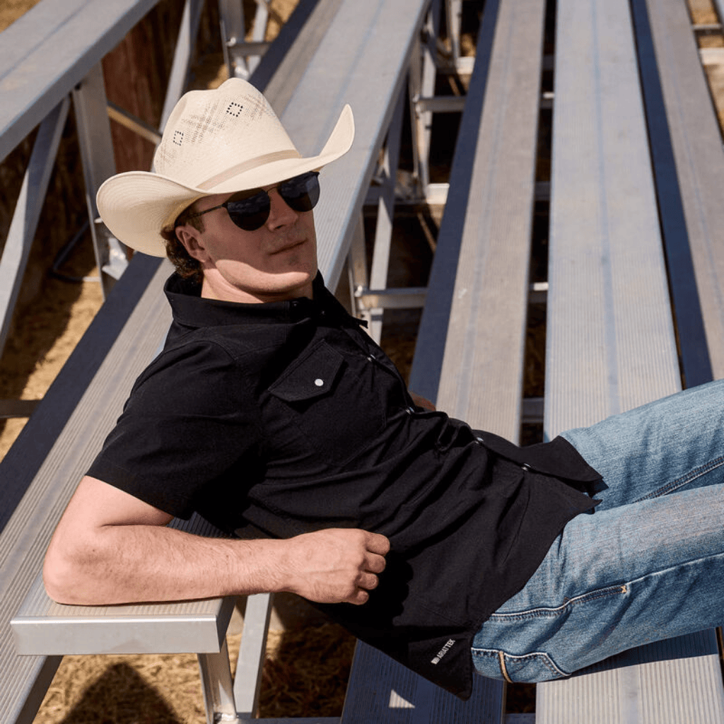 Camisa Ariat FrontierTough Negro