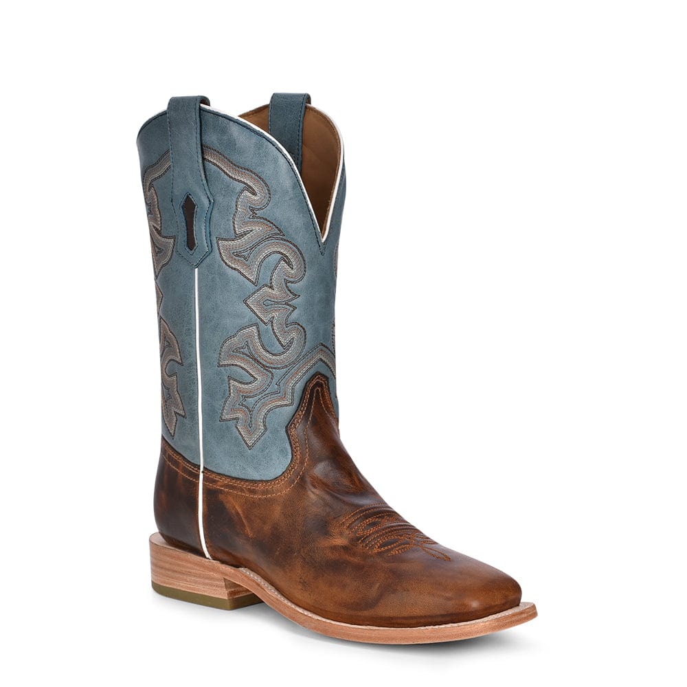 Bota Vaquera Honey Blue Embroidery