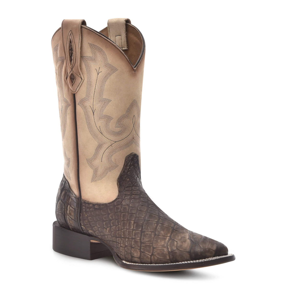 Bota Vaquera Saddle / Blue Alligator