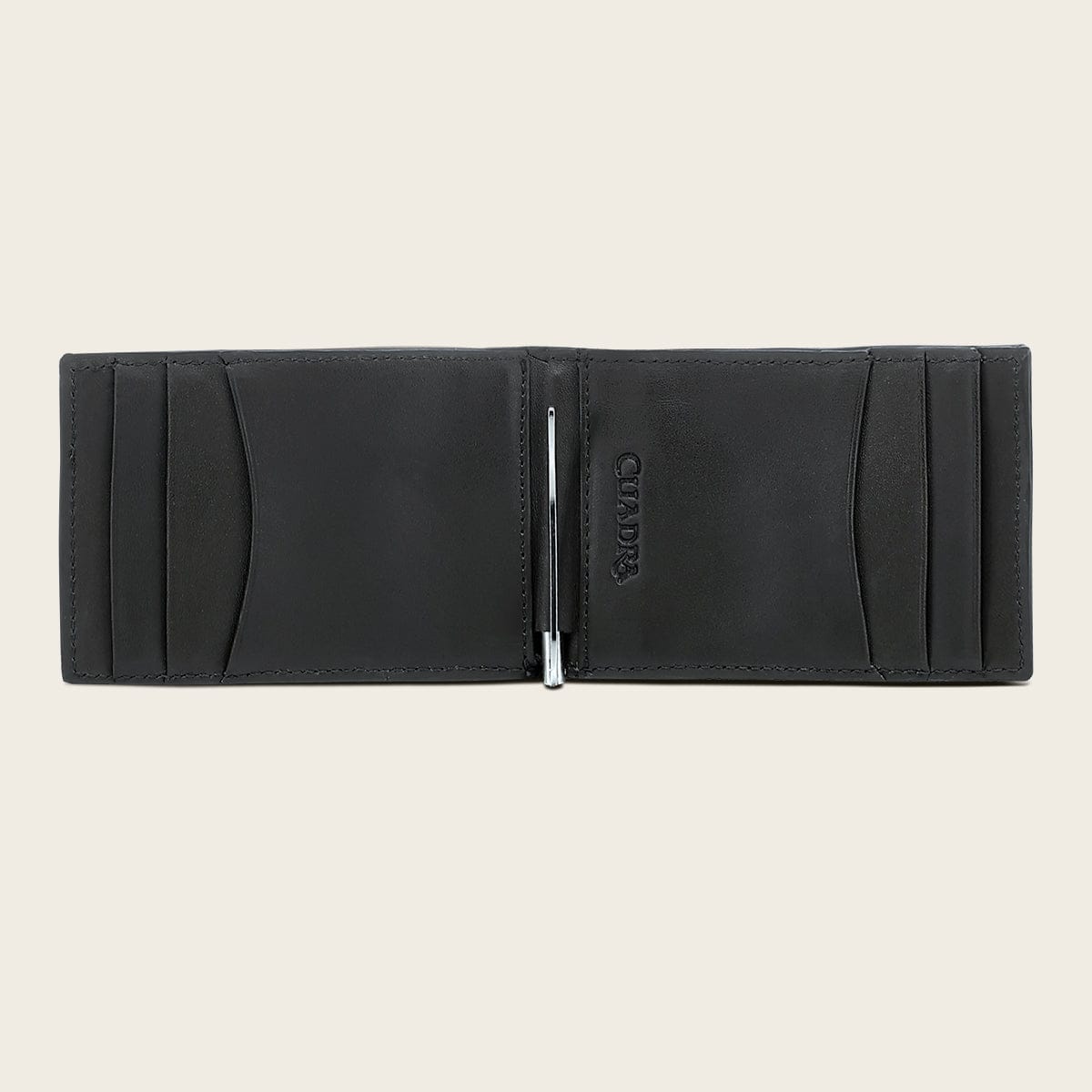 Cartera Cuadra Alligator Blue Dominion
