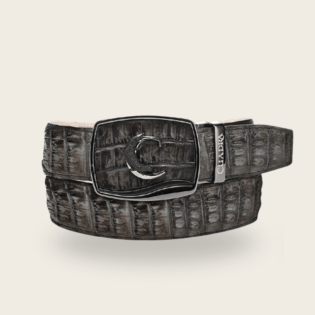 Cuadra Grey Caiman Dominion Belt