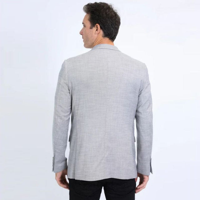 Platini Modern Fit Stretch Date Noche Western Blazer – Gray