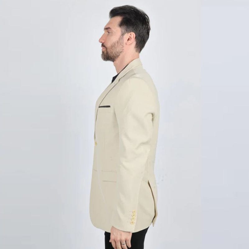 Saco Vaquero Modern Fit Stretch Date Noche Beige
