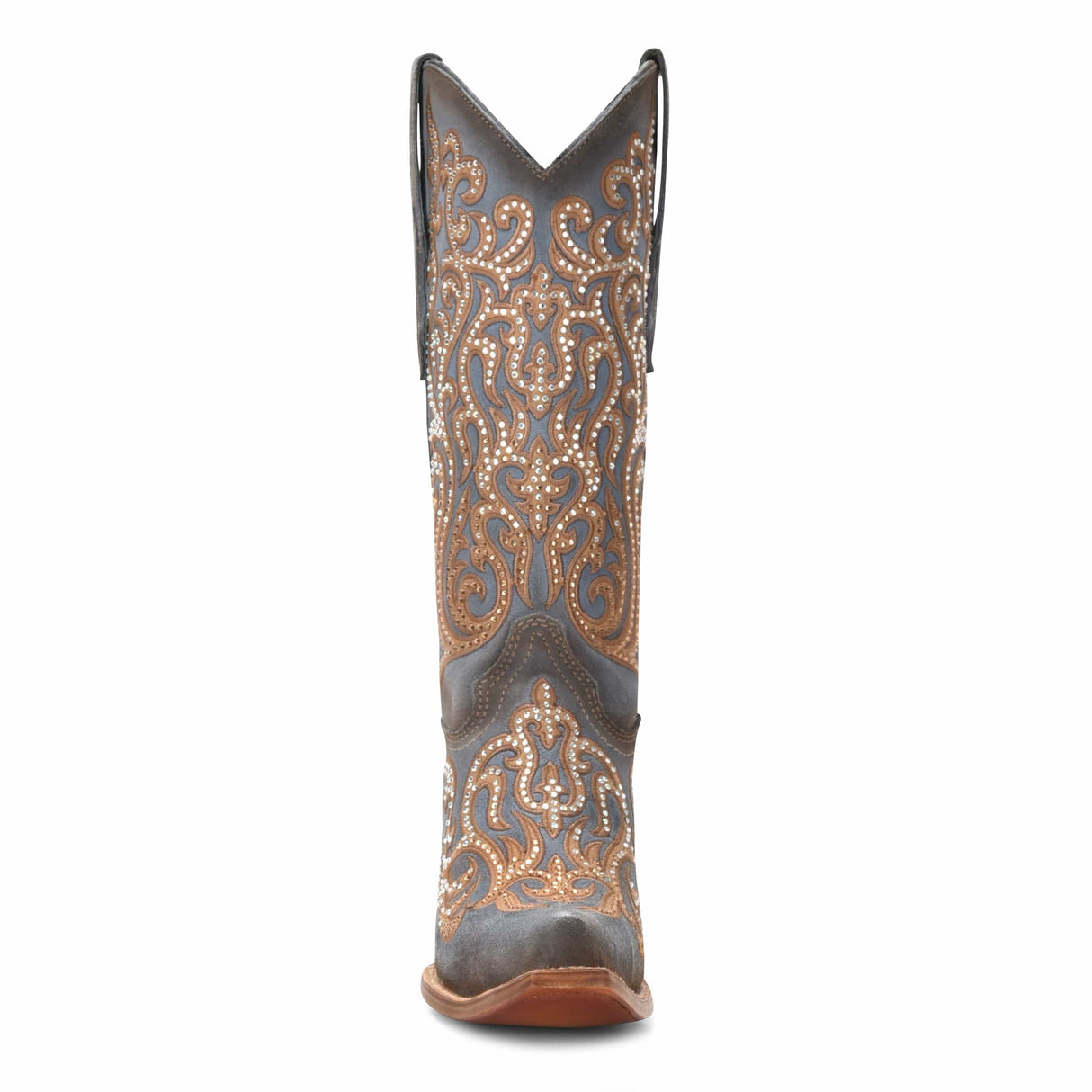 Bota Casual Blue / Honey Embroidery & Crystals