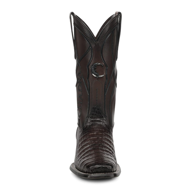 Bota vaquera Cuadra Insignia Caimán Chocolate – vista frontal