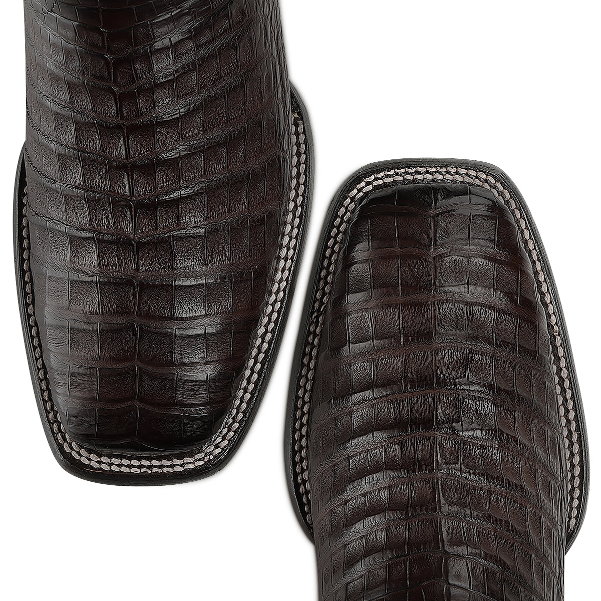 Bota vaquera Cuadra Insignia Caimán Chocolate – punta