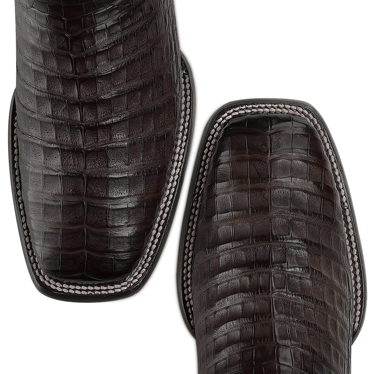 Bota vaquera Cuadra Insignia Caimán Chocolate – punta