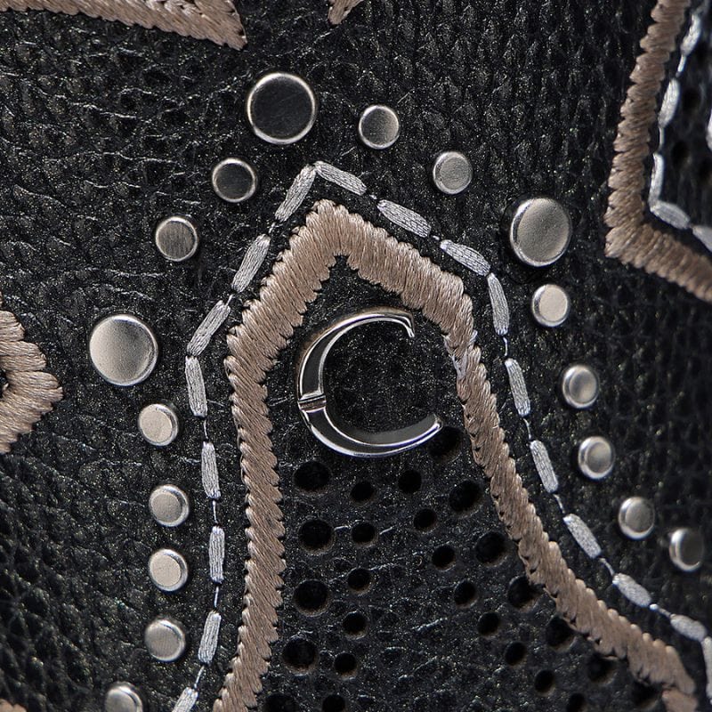 Bota Vaquera Rodeo Bovino Negra