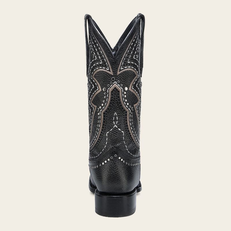 Bota Vaquera Rodeo Bovino Negra