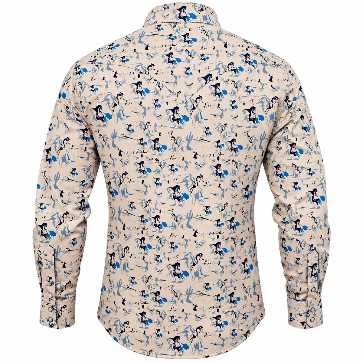 Camisa Rock & Roll Satin Snap White