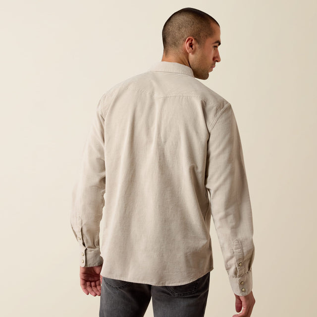 Camisa Ariat Retro Handorf Corduroy Sand - espalda