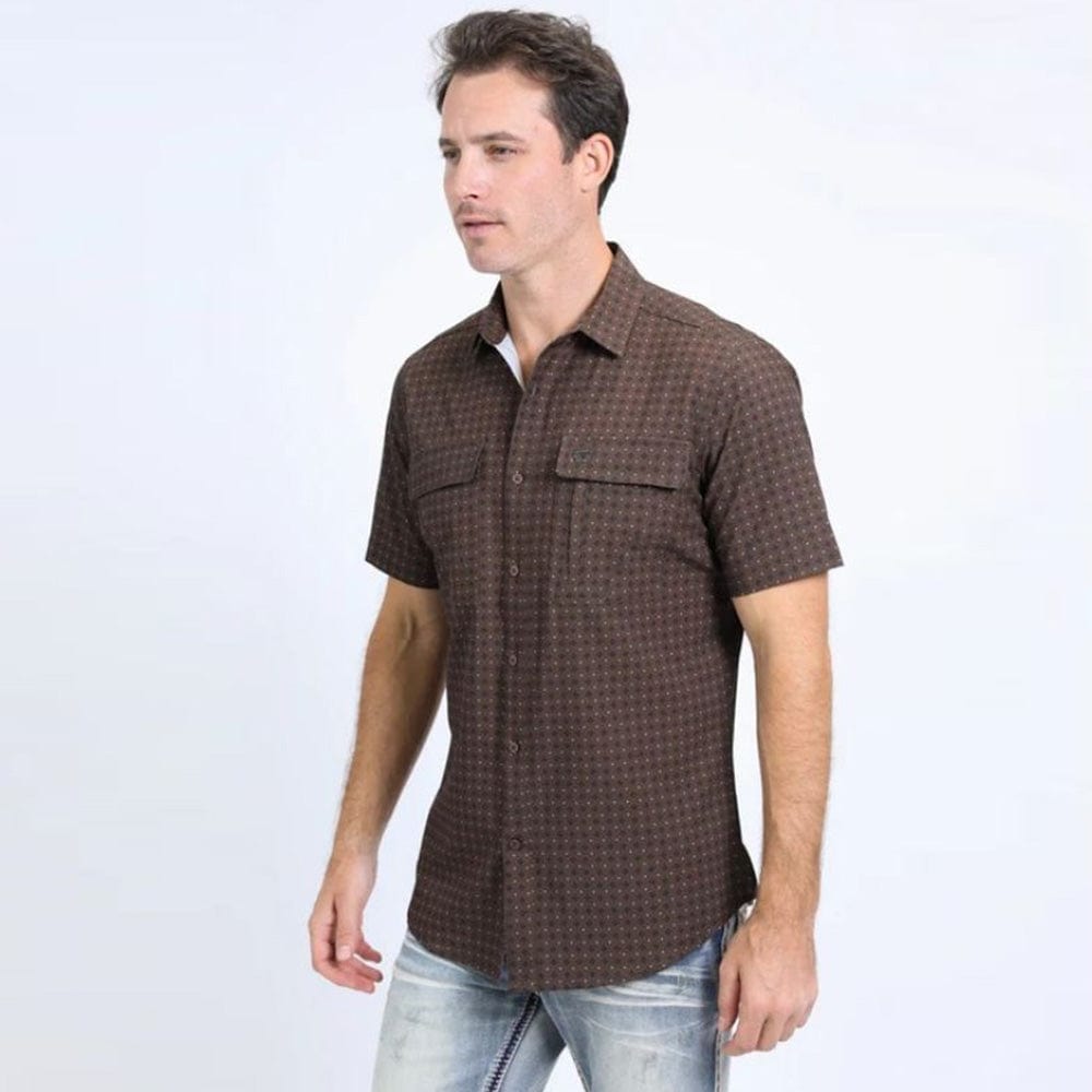 Camisa Platini Sleeve Aztec Cafe