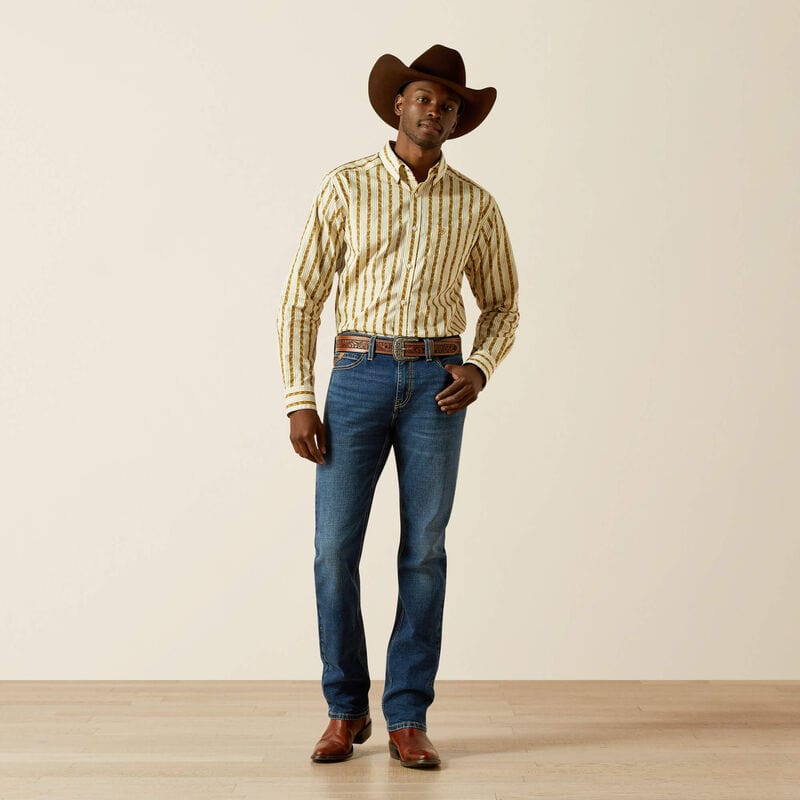 pantalon ariat denim hombre cuerpo completo