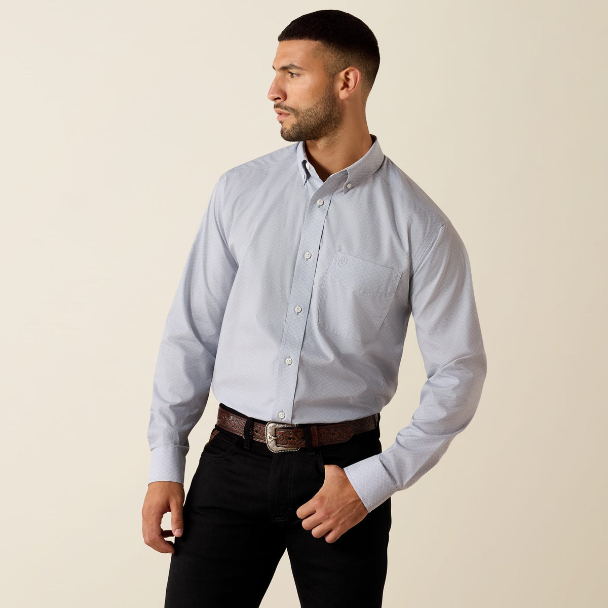 Camisa vaquera Ariat Lea para hombre – vista frontal