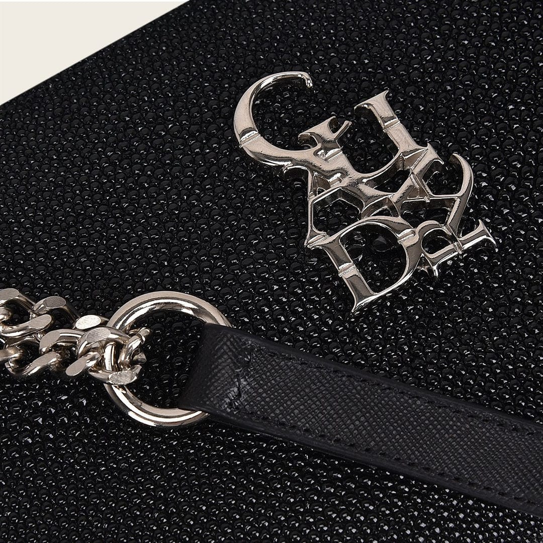 Cartera Cuadra Perla Negra