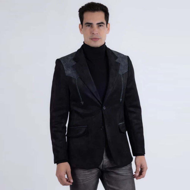 Barabas Pureline Western Blazer – Black