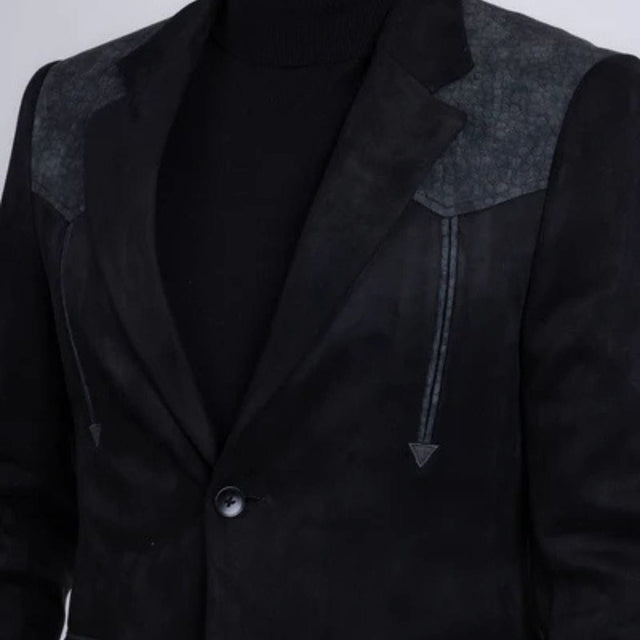 Barabas Pureline Western Blazer – Black