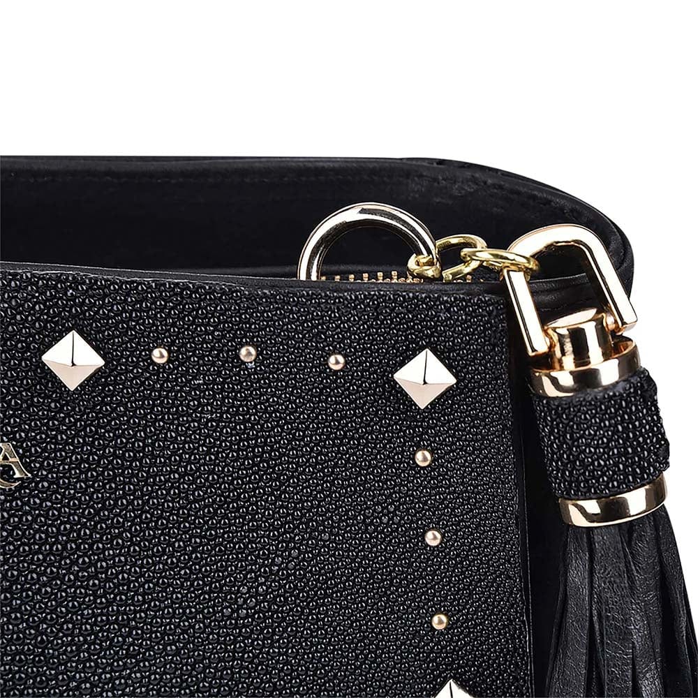 bolsa cuadra piel de mantarraya