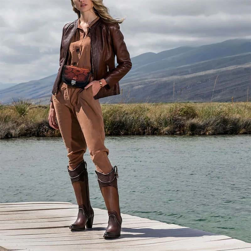 Bota Casual Cuadra Sello Imperial Miel