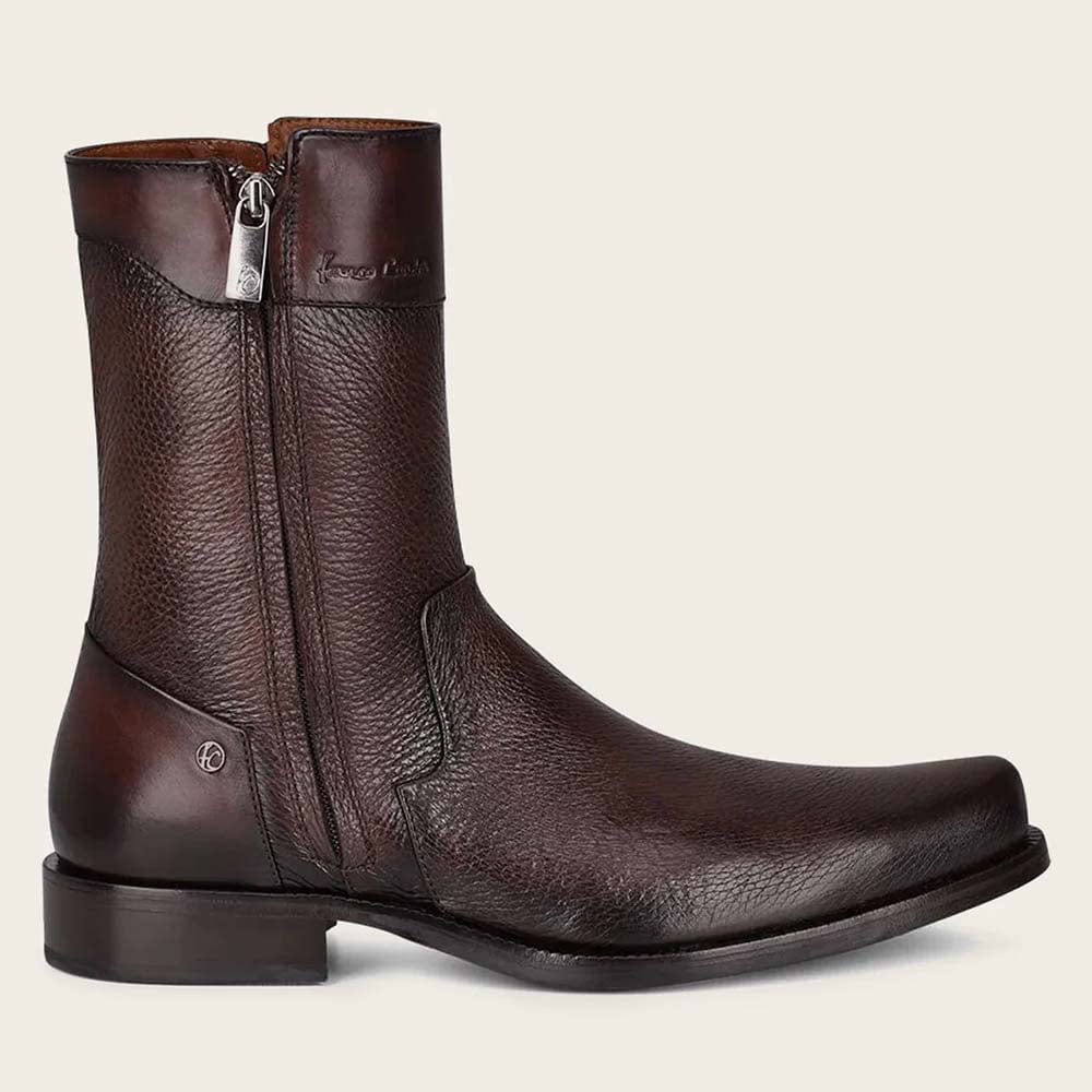 bota cuadra piel de venado