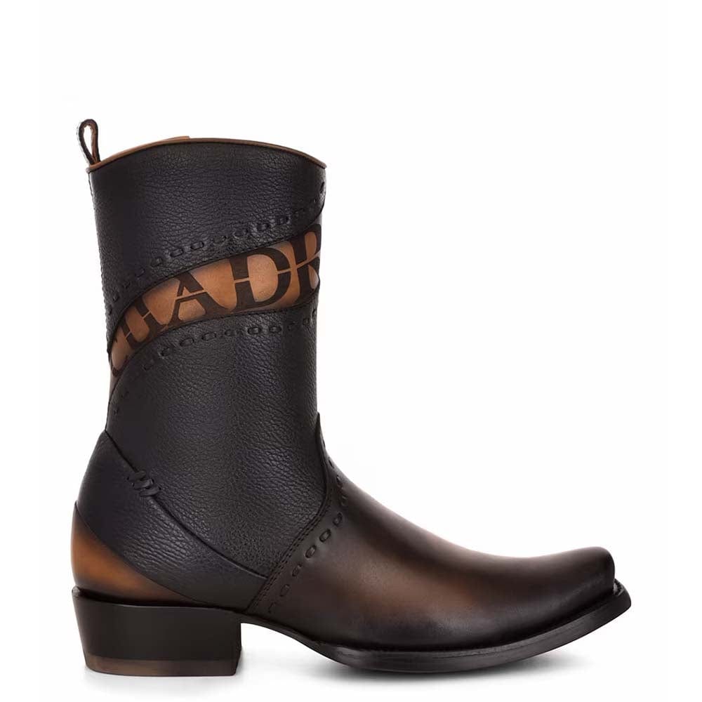 botas cuadra de piel