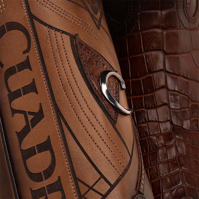 botas cuadra de piel