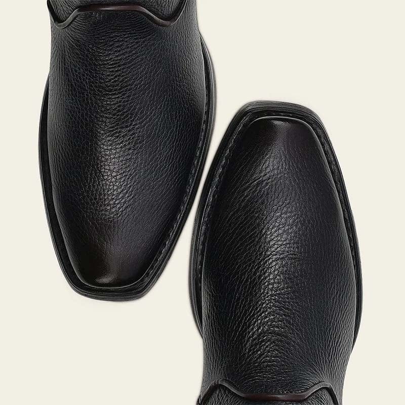 botas cuadra negras para hombre