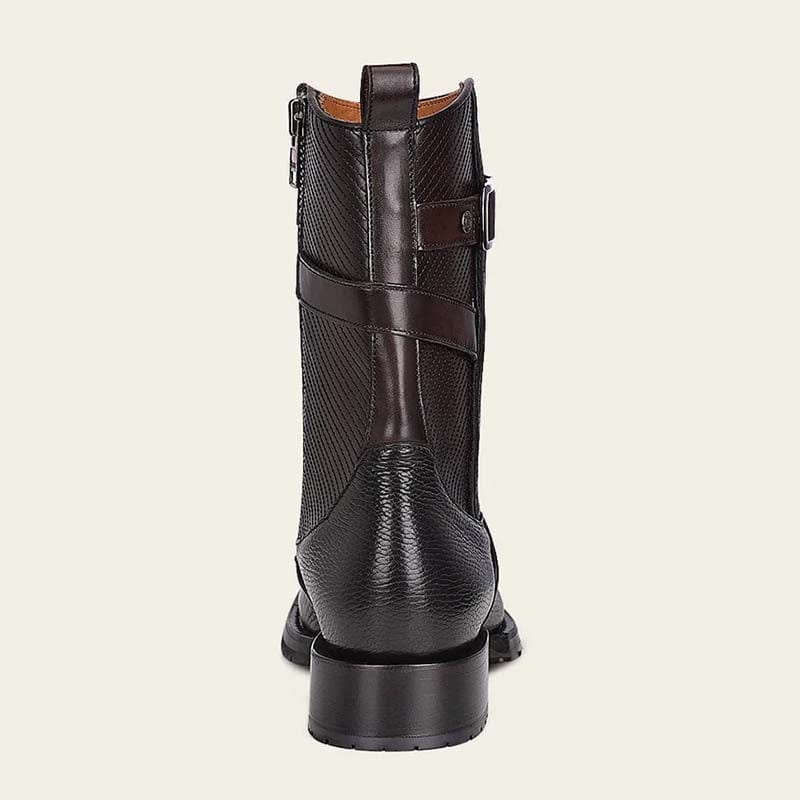 botas cuadra de piel