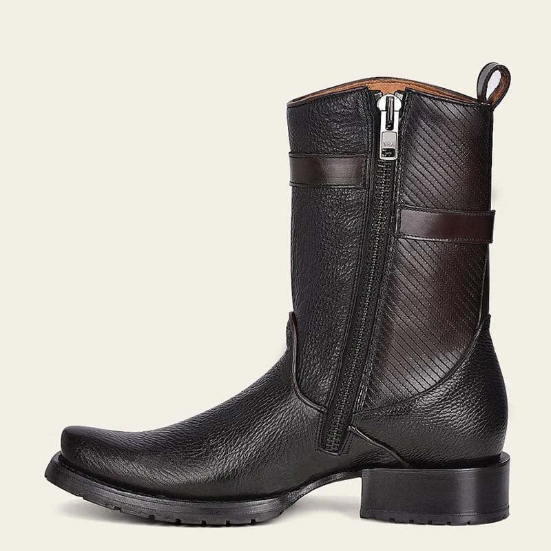 botas con cierre para hombre