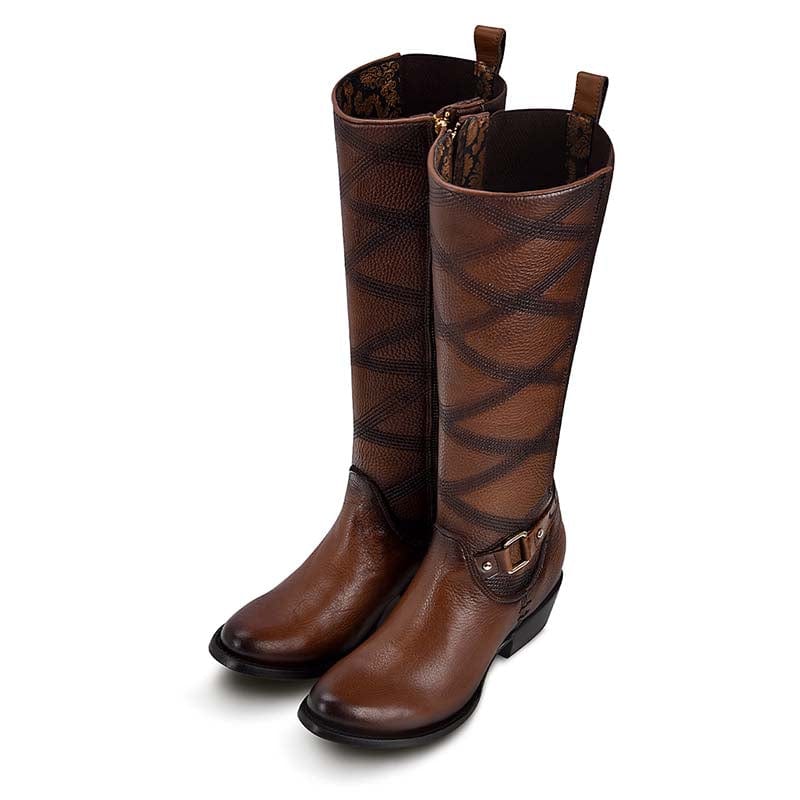 botas cuadra largas para mujer