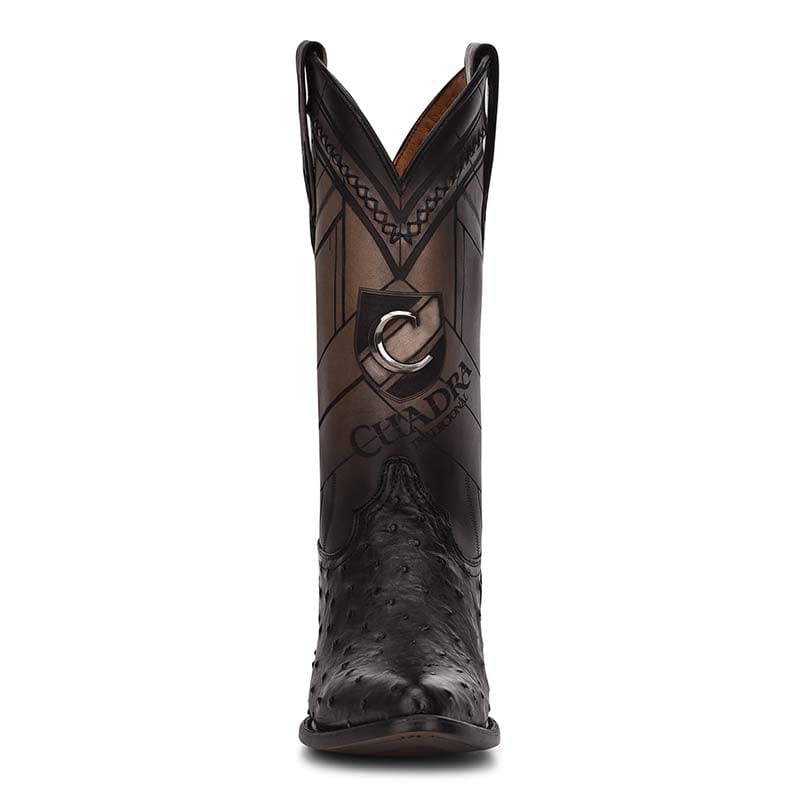 botas cuadra piel de avestruz