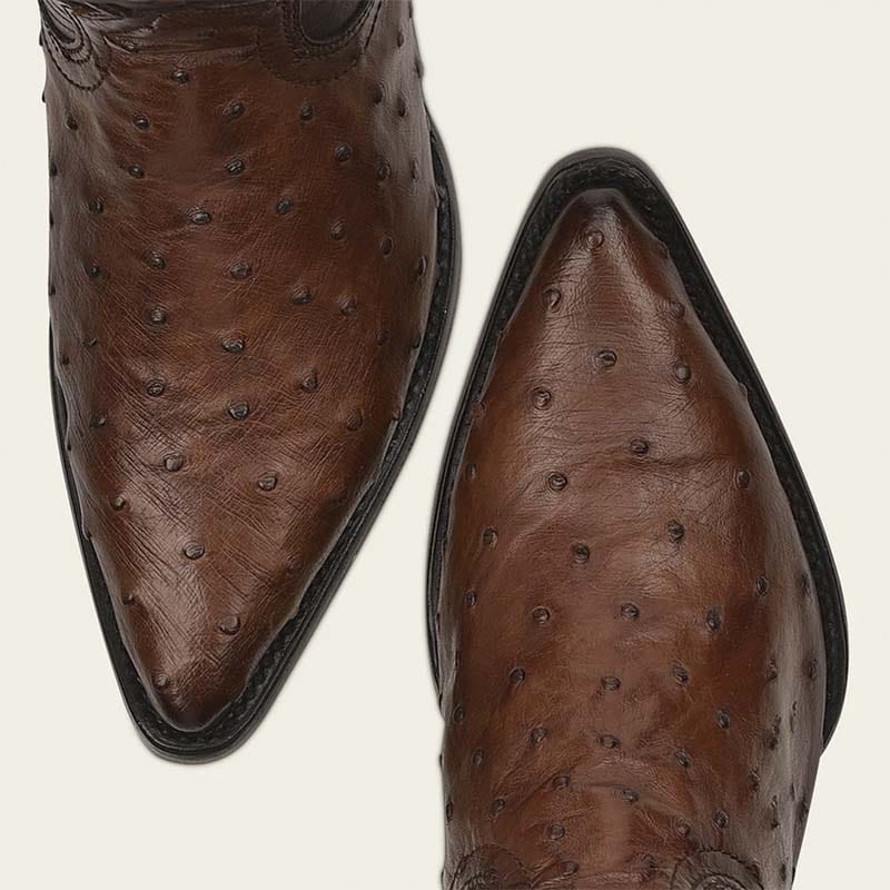 botas de piel de avestruz