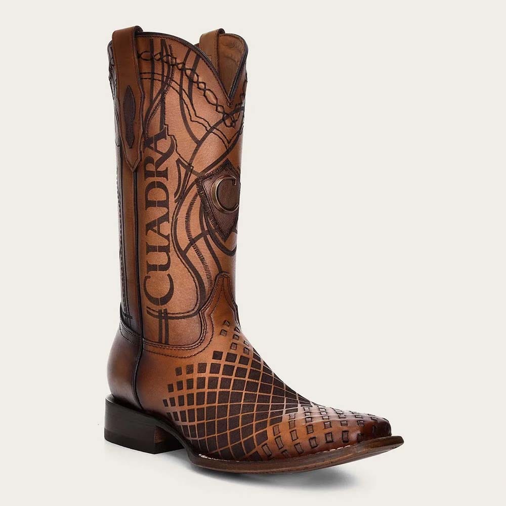bota vaquera miel cuadra 3z02rs